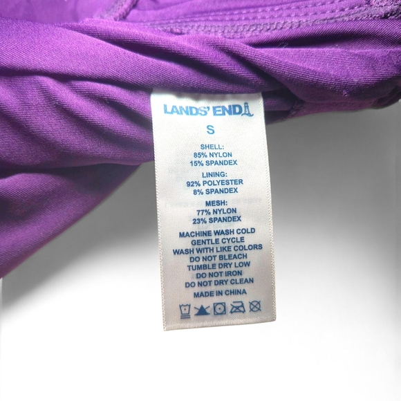 Lands' End Purple One-Piece Swimsuit Size Small - Picture 7 of 8